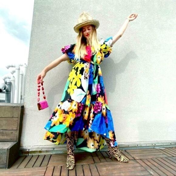 Christopher John Rogers x Target Floral Dress - Picture 1 of 9